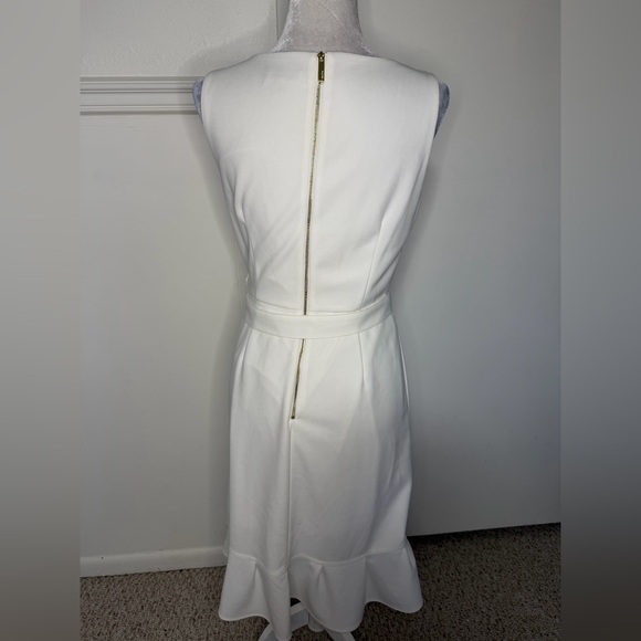 Calvin Klein White Asymmetrical Dress size 8 - Picture 7 of 9